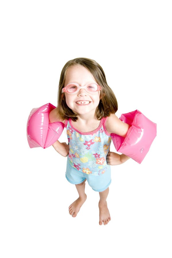 Little Girl With Goggles Laughing Picture. Image 5894354