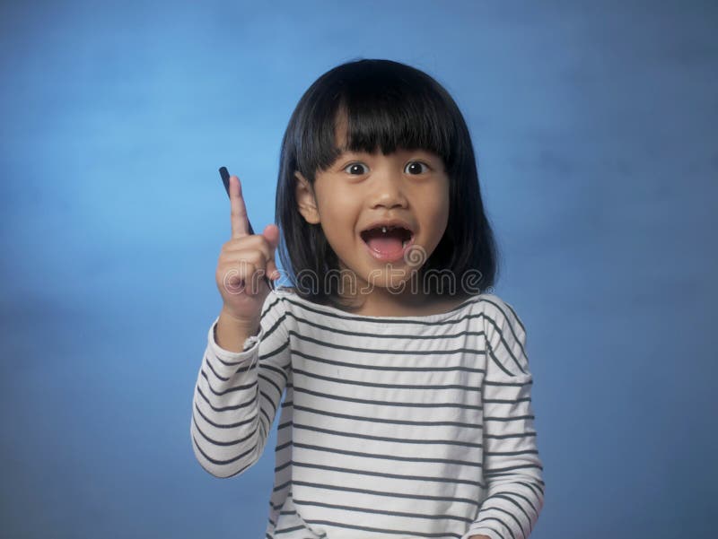 Little Girl Having Bright Idea