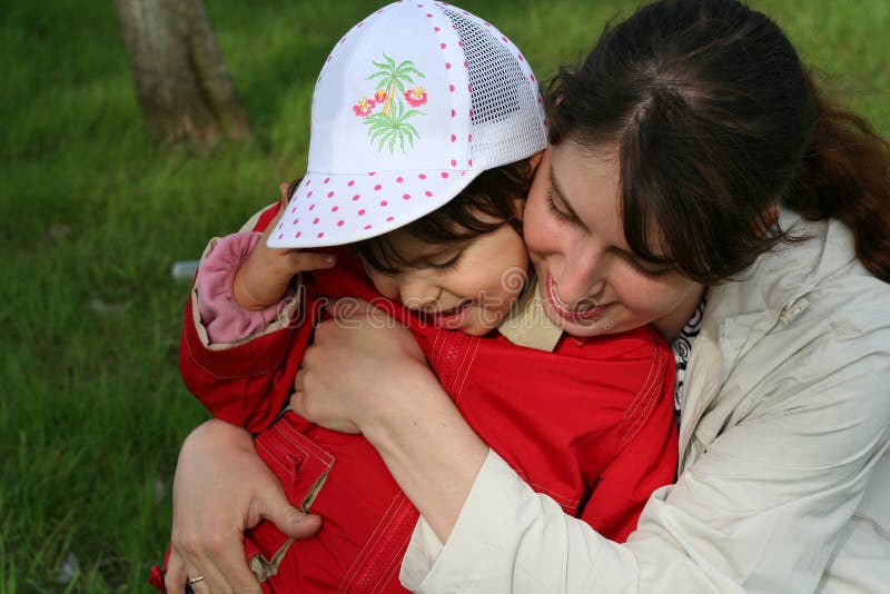 Little girl with her mother