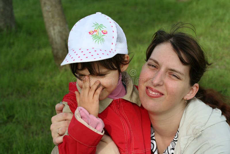 Little girl with her mother