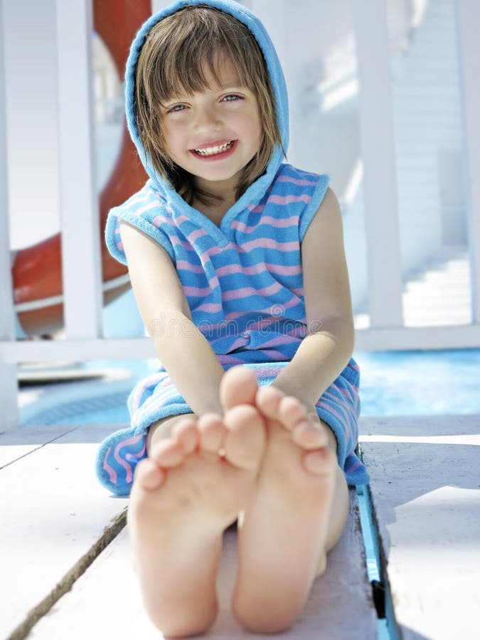 Little girl on holiday