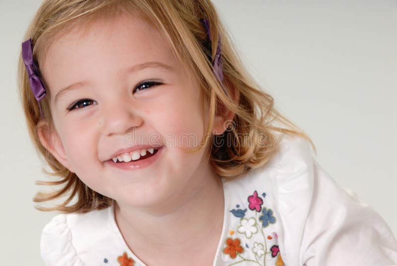 Little girl laughing