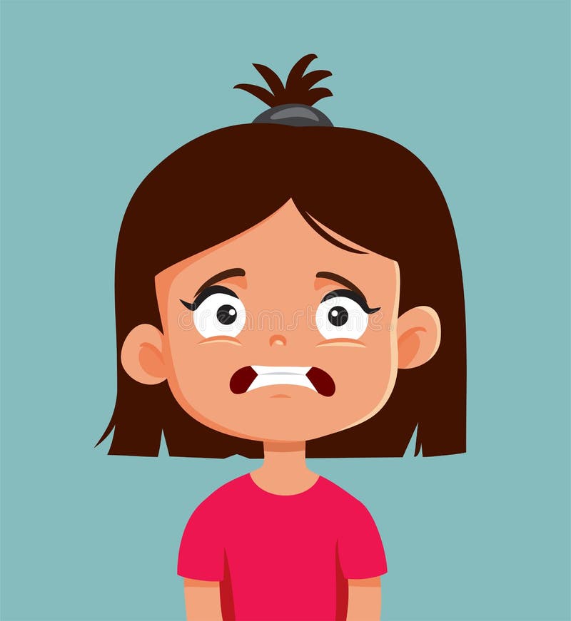 Nervous Girl Clipart