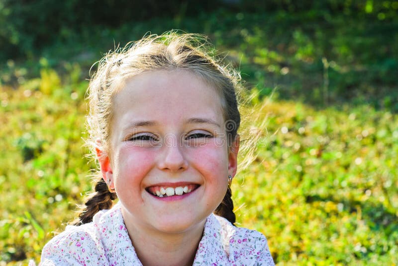 Little girl outdoors