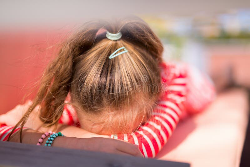 Adorable Little Girl Beach Sleeping Stock Photos Free & RoyaltyFree