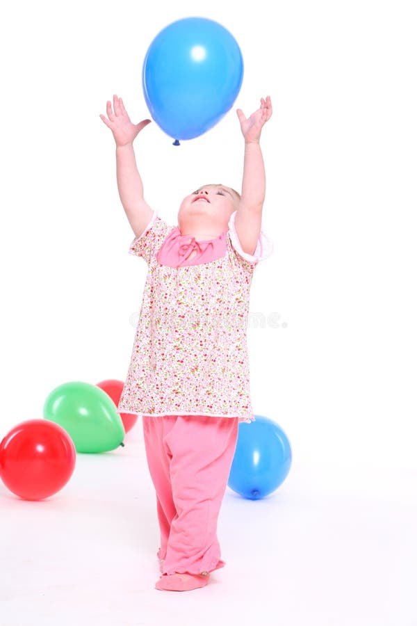 Little Girl in a Pink Pajamas Stock Photo Image of pink, baby 19596166