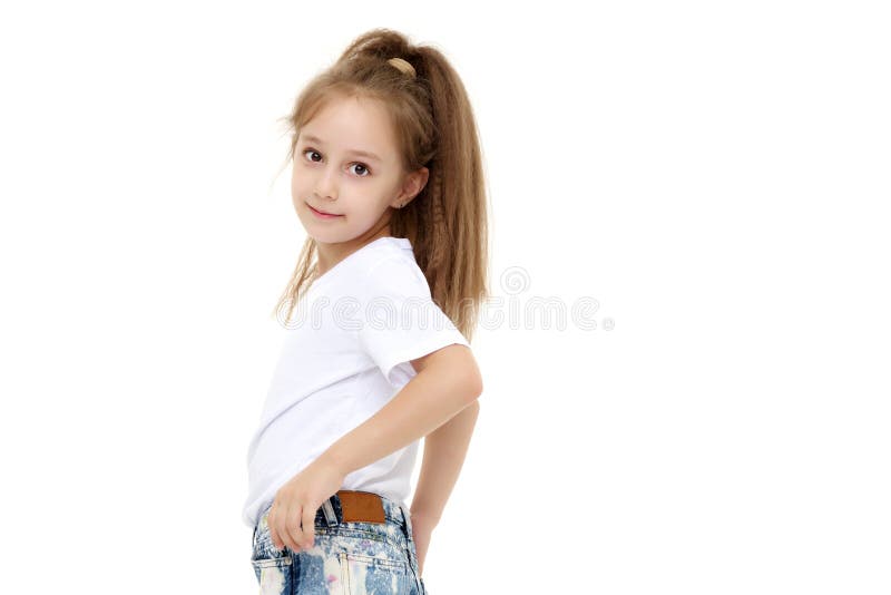203 Little Girl's T Shirt Isolated Stock Photos - Free & Royalty-Free Stock  Photos from Dreamstime