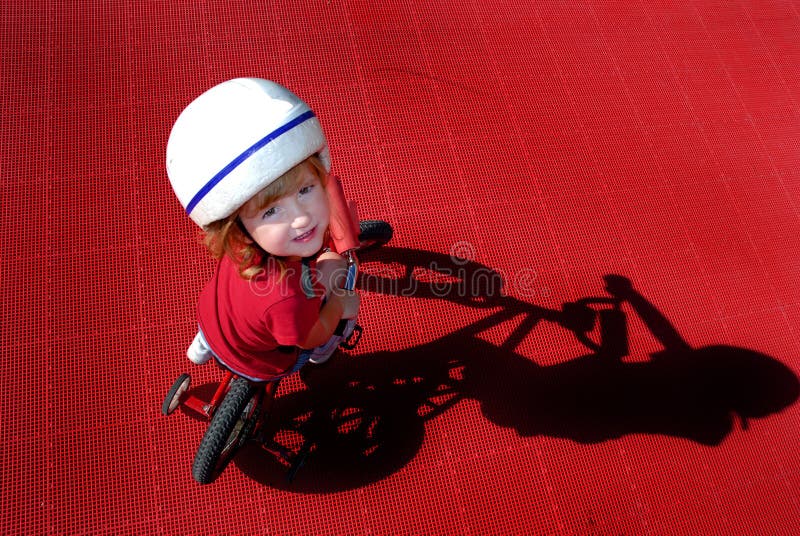 Little Girl Riding a Bike