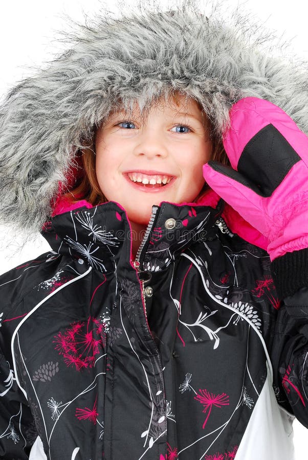 Little girl in ski wear stock image. Image of indoor 22105377