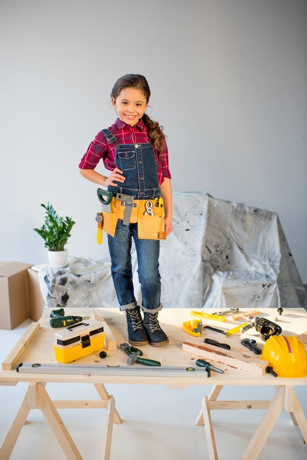 Little Girl Tool Belt Stock Photos Free & RoyaltyFree Stock Photos