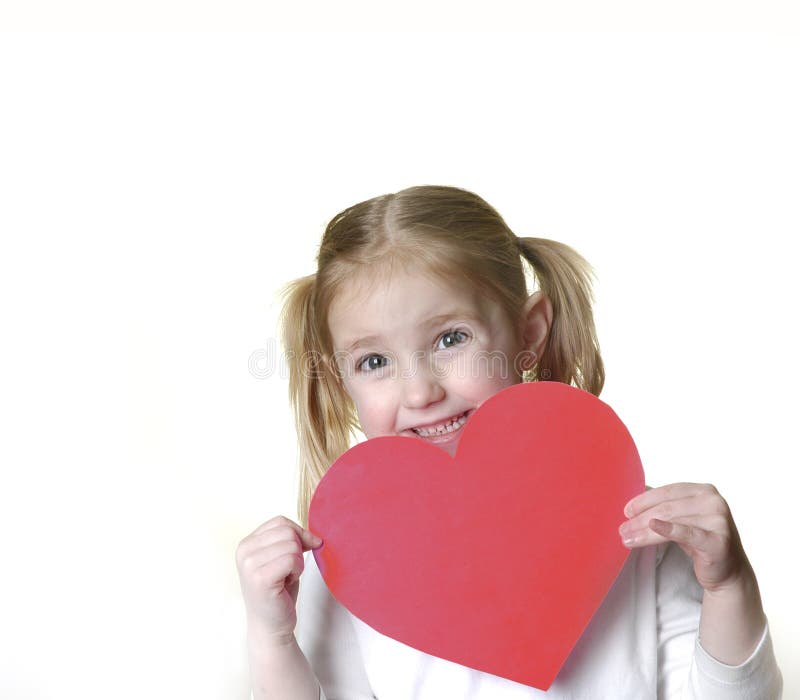 Little Girl with Valentine