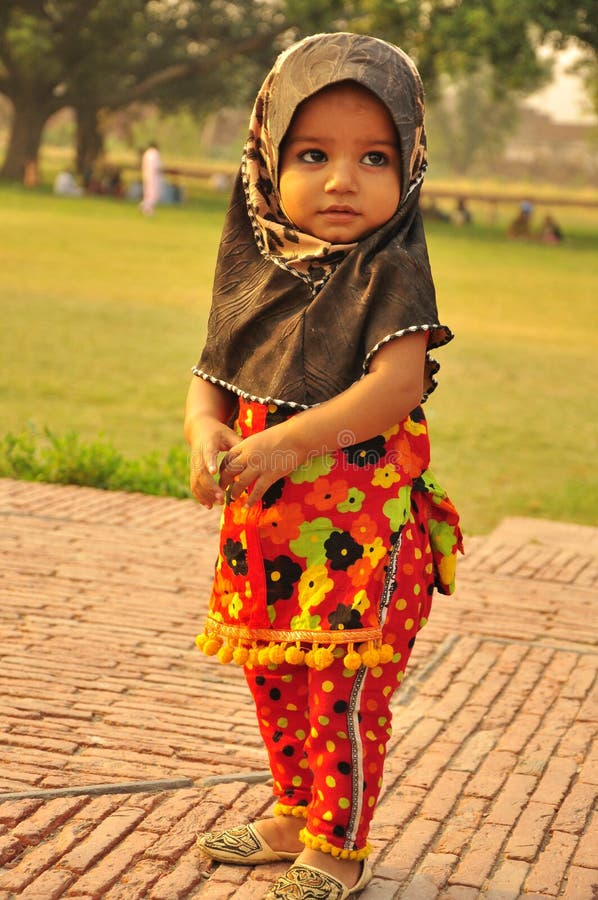  Little  girl  wearing hijab  editorial image Image of 