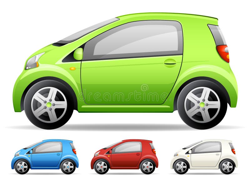 Small green car stock vector. Illustration of green, backgrounds 7664226