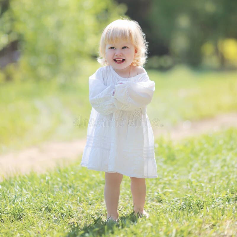 Little happy girl smiling royalty free stock photos