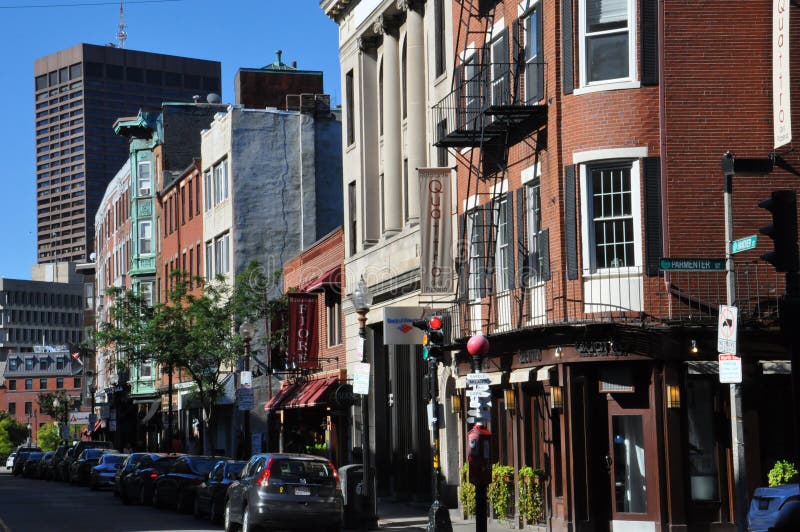 Little Italy in Boston editorial stock photo. Image of massachusetts