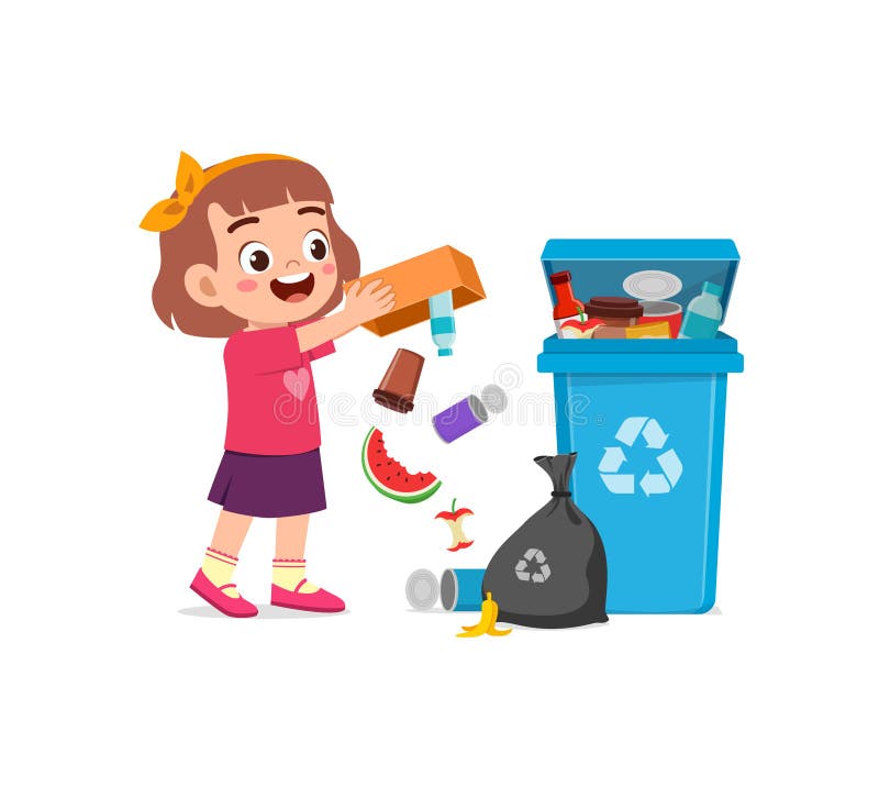 Little Kid With Bad Behavior Do Littering Stock Vector Illustration little-kid-with-bad-behavior-do-littering-stock-vector-illustration