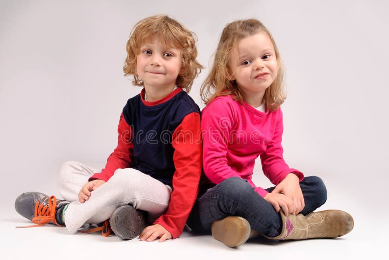 Little kids posing stock photo. Image of casual, face - 31097860