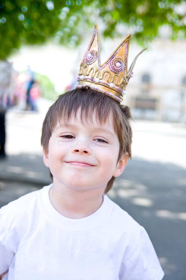 Cute Little Boy Posing King Costume Stock Photos Free & RoyaltyFree