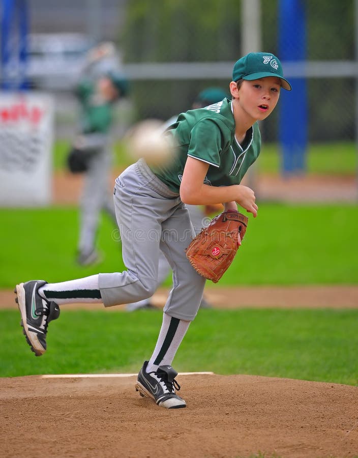 Little League Baseball Pitcher Editorial Photo Image of base, runner