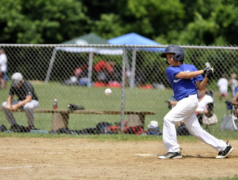 Little league batter royalty free stock image