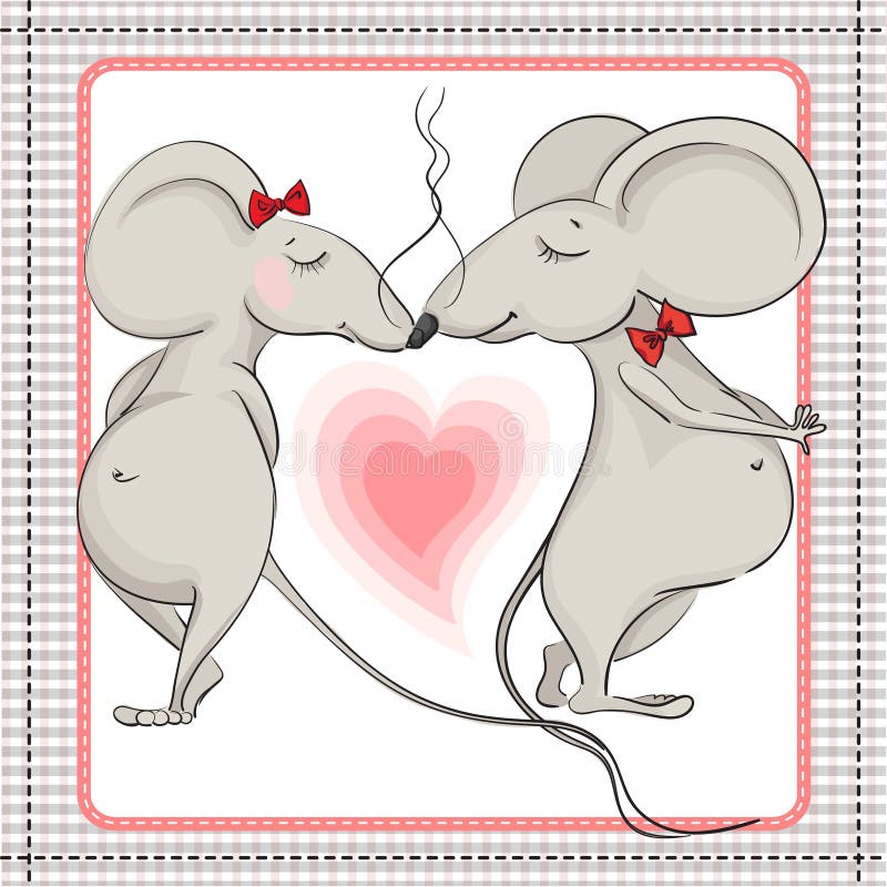 Mouse Kissing Stock Illustrations – 95 Mouse Kissing Stock
