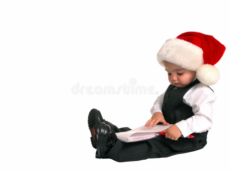 Little Man Series: Christmas List stock images Little Man Series: Christmas List stock images