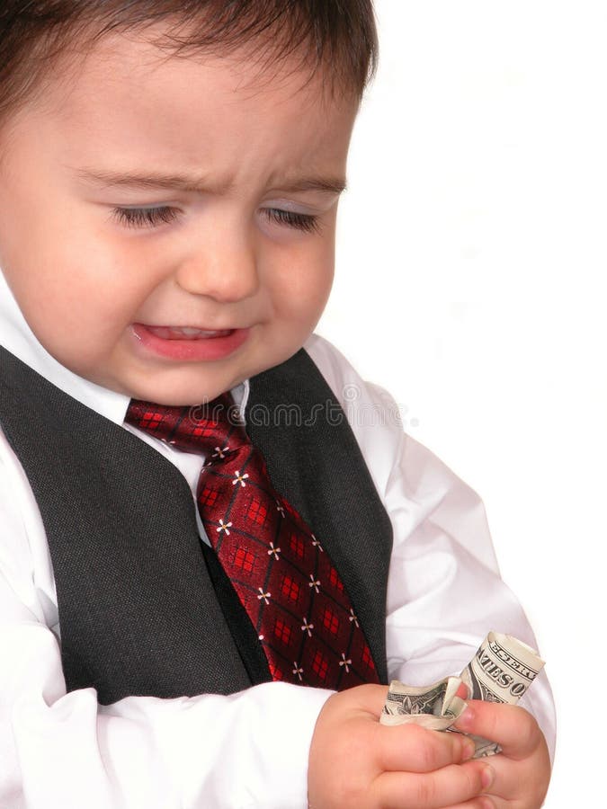 Little Man Series: What? No Raise? royalty free stock photography Little Man Series: What? No Raise? royalty free stock photography