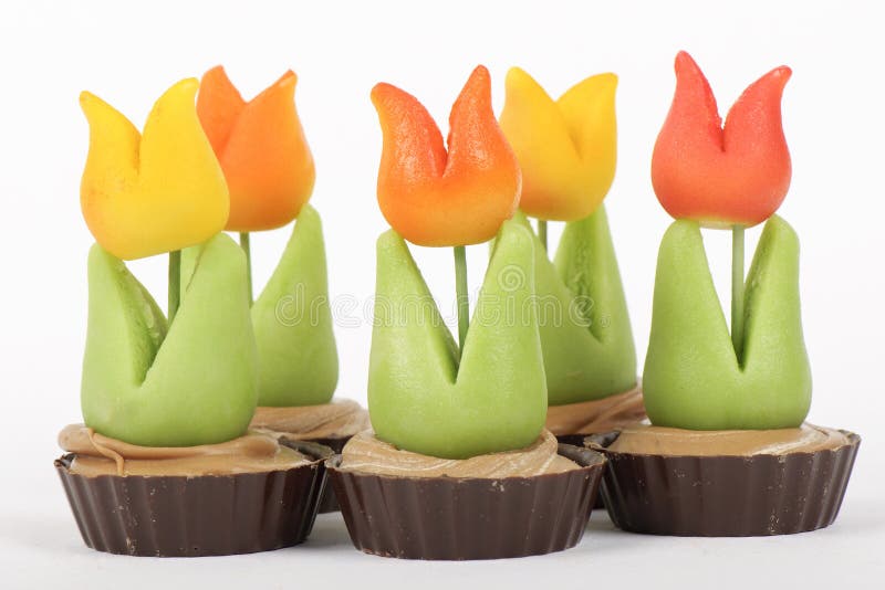 Little marzipan tulips