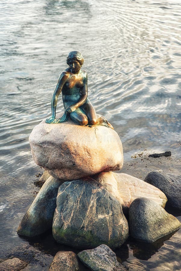 The Little Mermaid in Copenhagen, Denmark Editorial Image - Image of ...