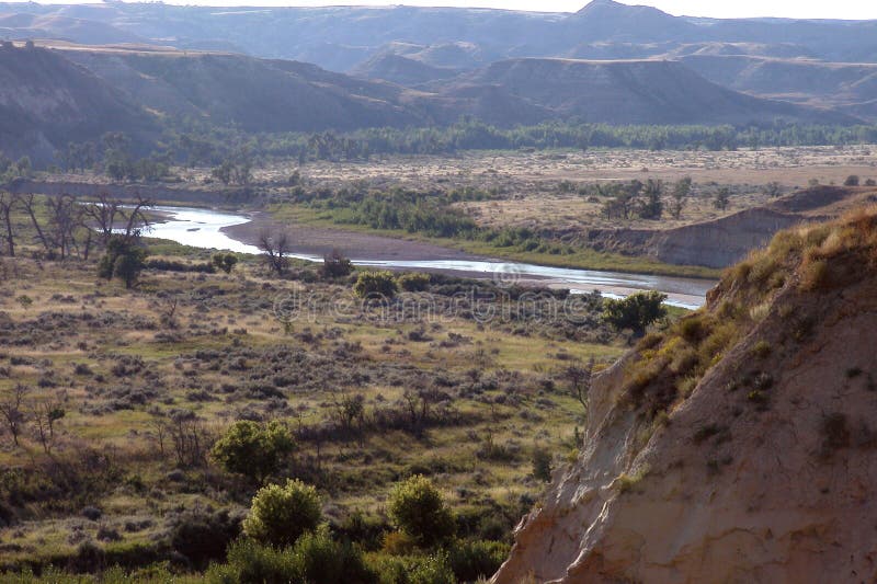 Little Missouri River stock photo