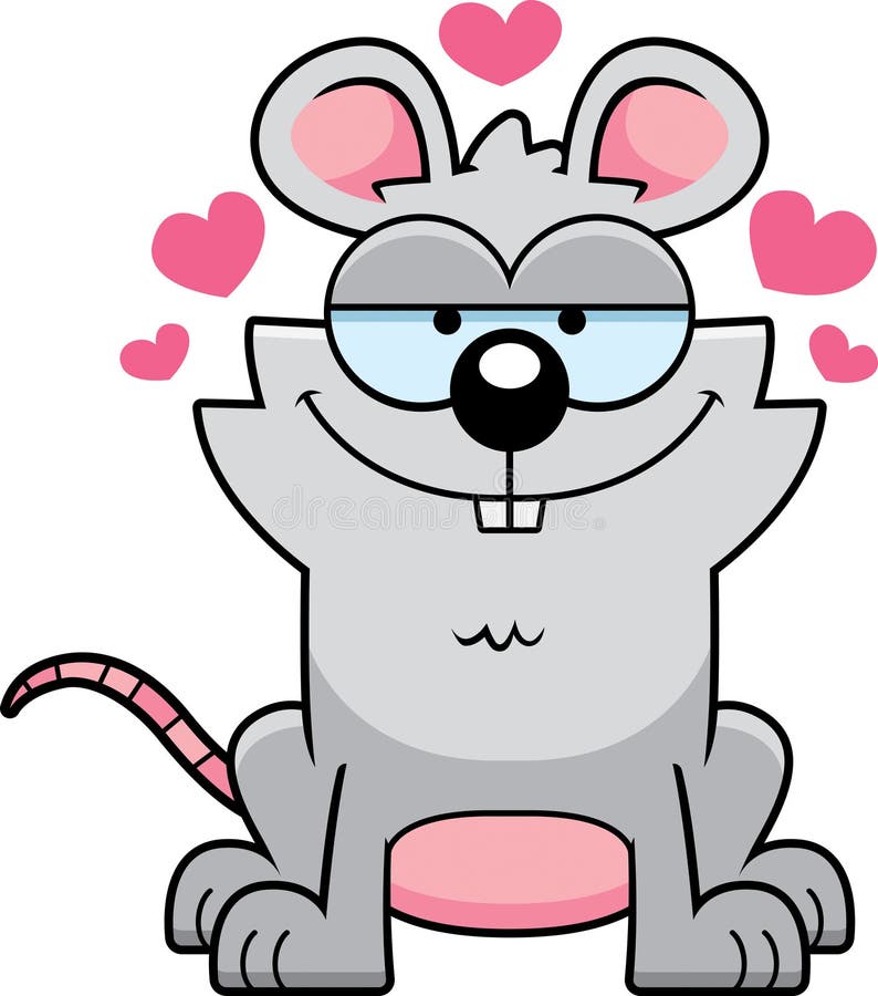 Little Mouse in Love stock vector. Illustration of mouse 157928922