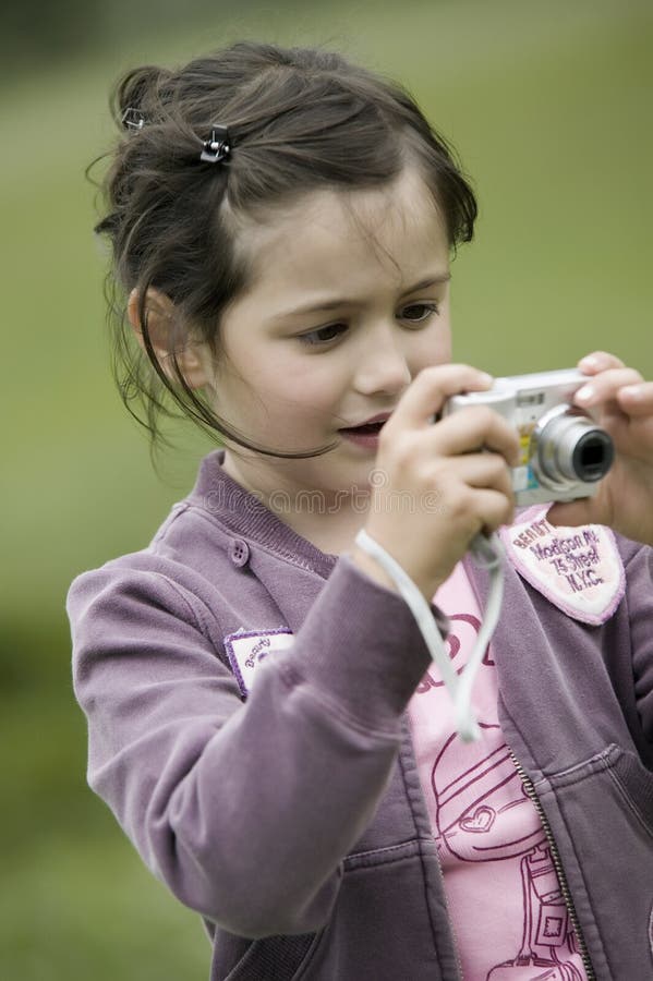 Little photographer girl