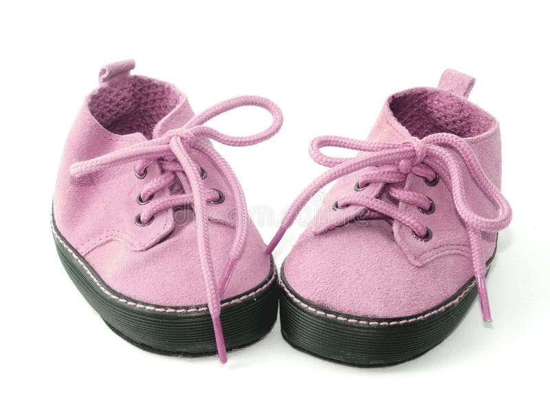 Pink baby shoes stock photo. Image of close, pair, shoe 21207966