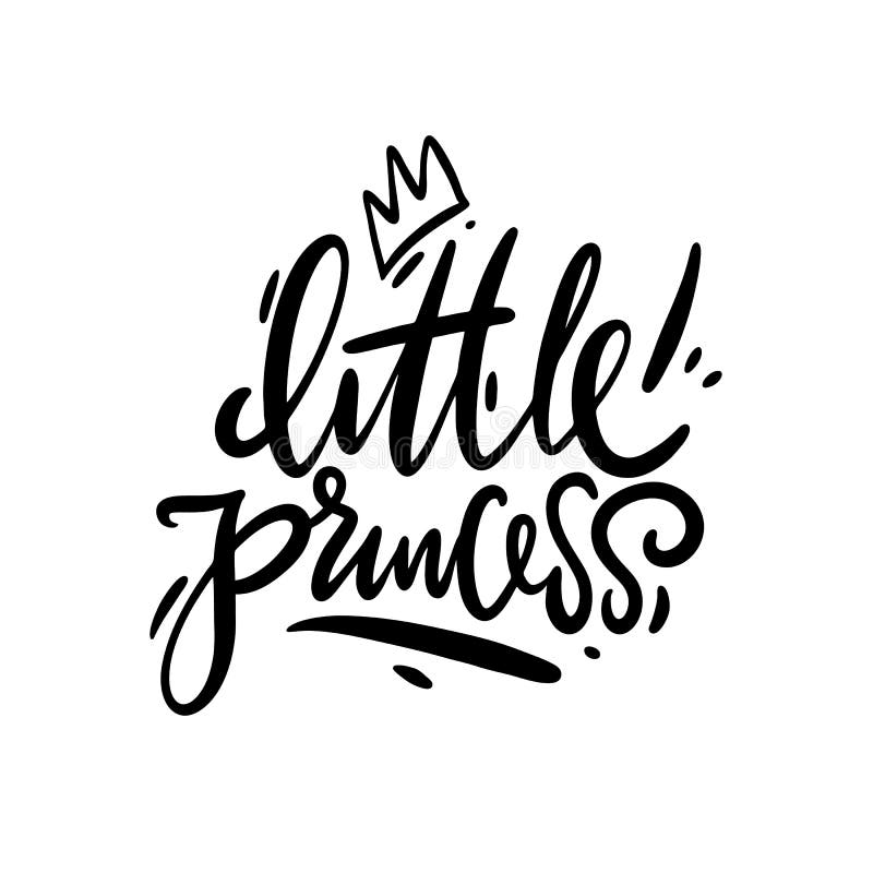 Princess Vector Lettering.illustration. Banner, Poster, Flyer Gift Card ...