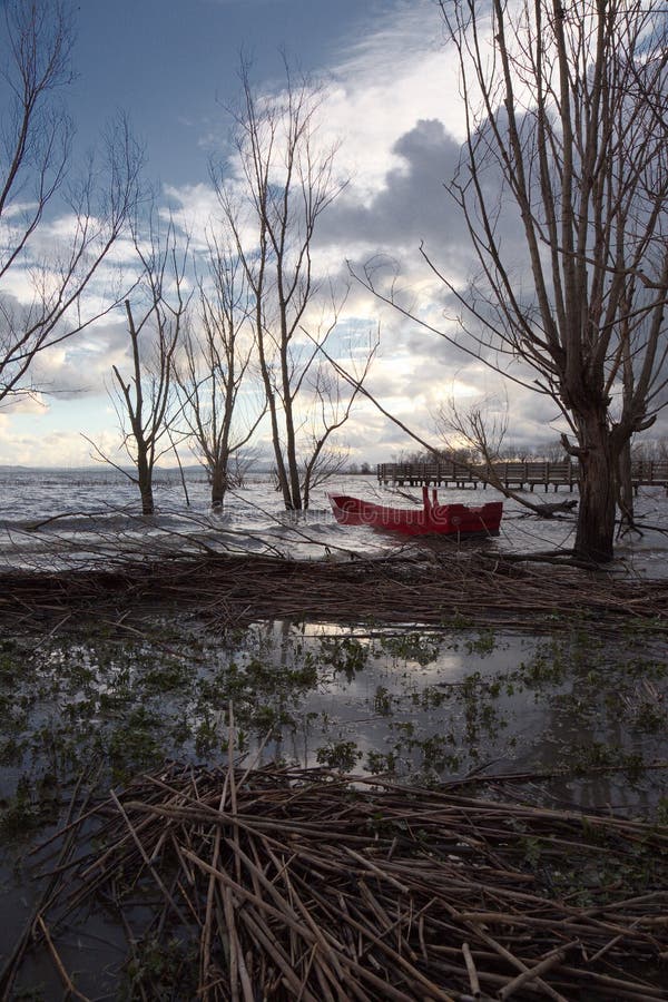 Little red boat royalty free stock image Little red boat royalty free stock image