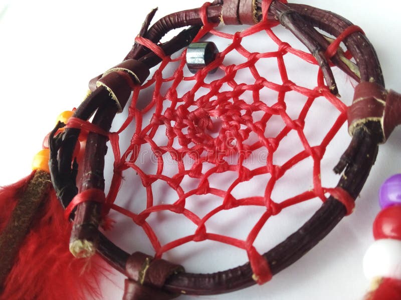 Little Red First Nations Dreamcatcher on White Stock Photo Image of white, little 242568656