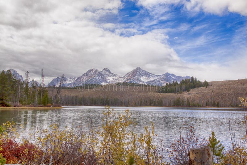 Little Redfish Lake royalty free stock photography Little Redfish Lake royalty free stock photography