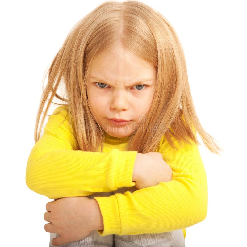 Little sad and angry child. royalty free stock photo Little sad and angry child. royalty free stock photo