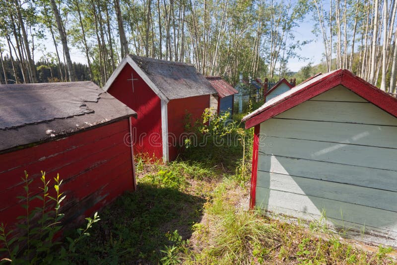 Little salmon cemetery stock image. Image of burialground 16201421