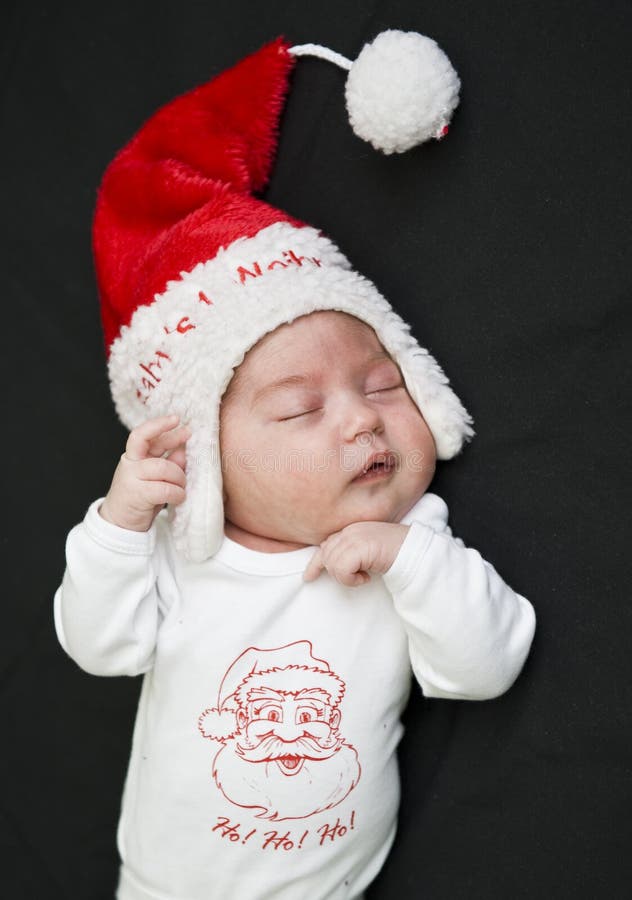 Little Santa Claus sleeping