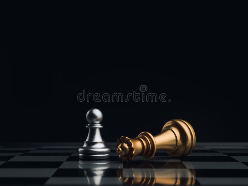 Red Queen Chess Standing Against Black Background Stock Photo