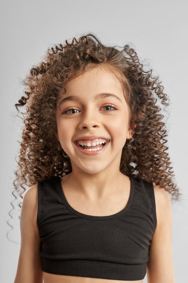 Smiling Girl Clipart Curly Hair