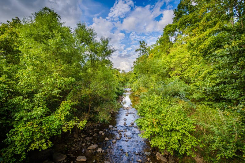 Little Sugar Creek, at Freedom Park, in Charlotte, North Carolina