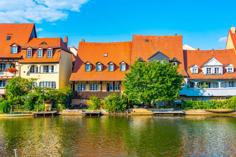 Little Venice District of German Town Bamberg Editorial Photo Image