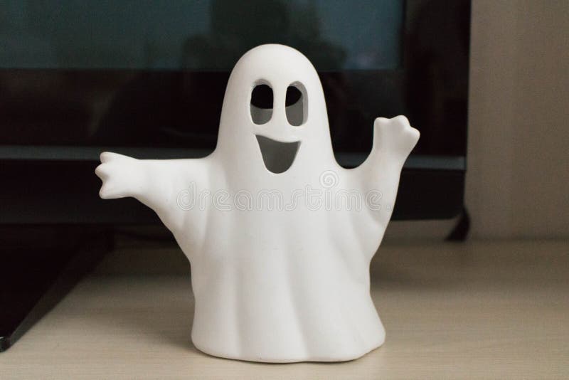 Little white Ghost. Decorative Beautiful stock image Little white Ghost. Decorative Beautiful stock image
