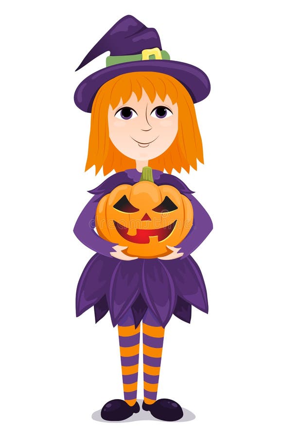 Little Halloween Fairy Place Card Stock Vector - Illustration of girls ...