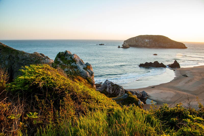 Littoral méridional de l'Orégon image stock Littoral méridional de l'Orégon image stock