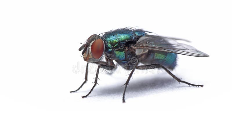 A Live Blue Bottle Fly Calliphora Vomitoria Stock Image - Image of cruel,  dart: 185703335