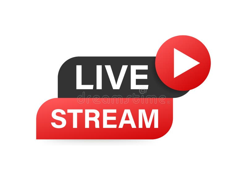 Live che scorre logo, notizie e TV o radiodiffusione online Illustrazione di riserva di vettore illustrazione vettoriale Live che scorre logo, notizie e TV o radiodiffusione online Illustrazione di riserva di vettore illustrazione vettoriale