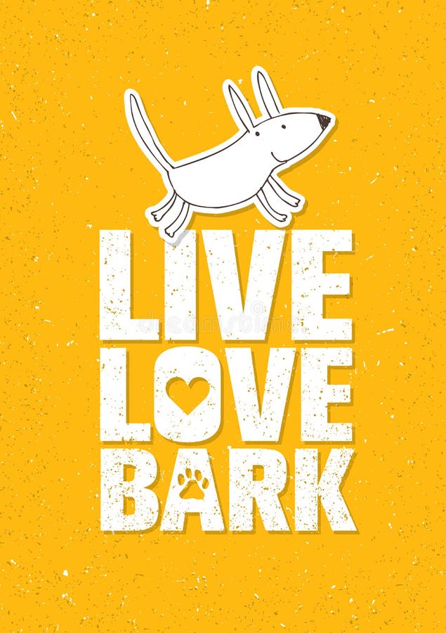 Live Love Bark Quote Roligt nyckfullt begrepp för hundbanervektor på Rusty Grunge Wall Background stock illustrationer Live Love Bark Quote Roligt nyckfullt begrepp för hundbanervektor på Rusty Grunge Wall Background stock illustrationer